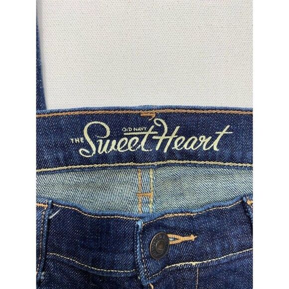 Old Navy Womens Dark‎ Wash Sweetheart Mid Rise Skinny Jeans Sz 6 - Picture 5 of 8